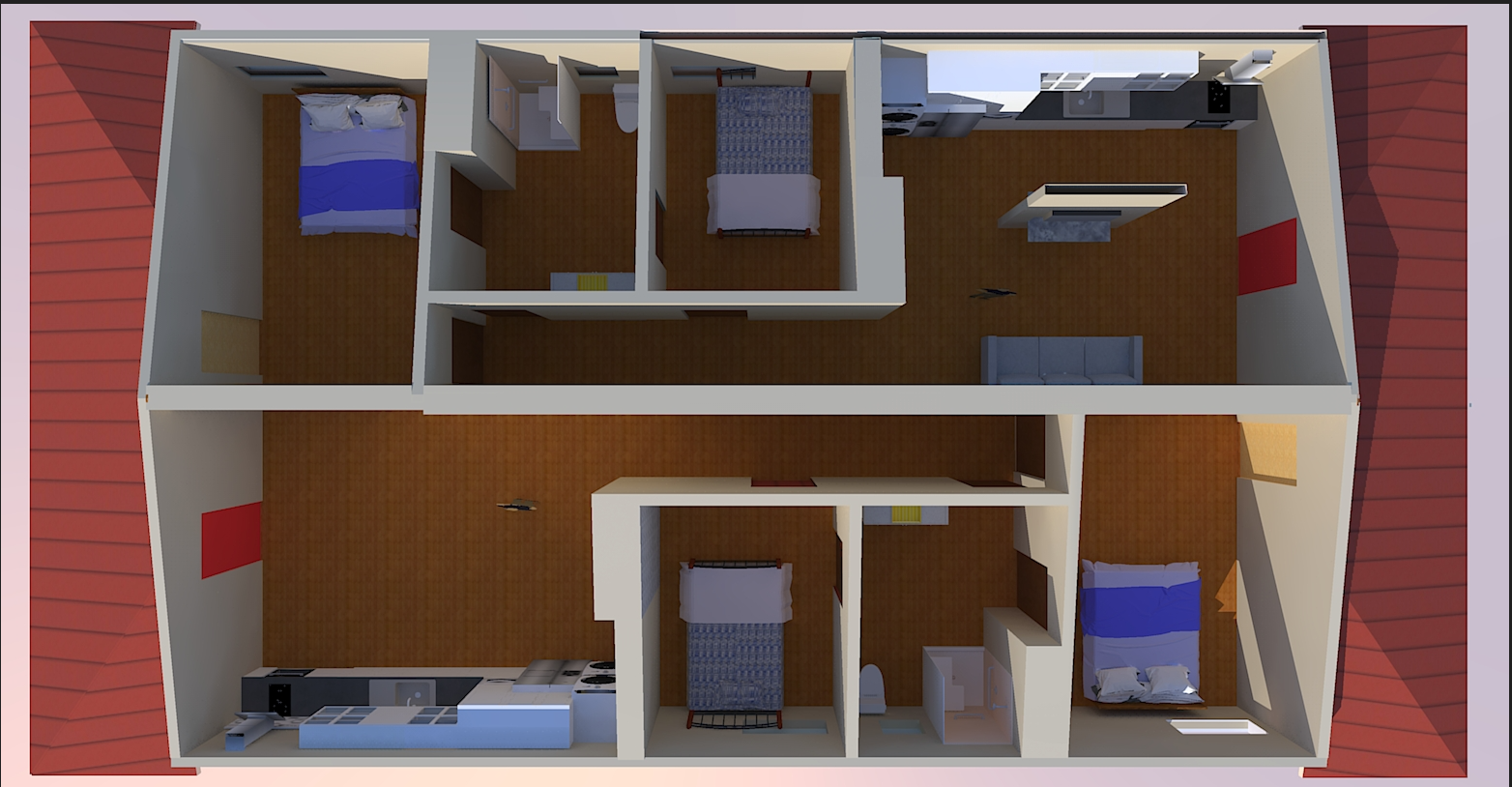 Duplex Top View