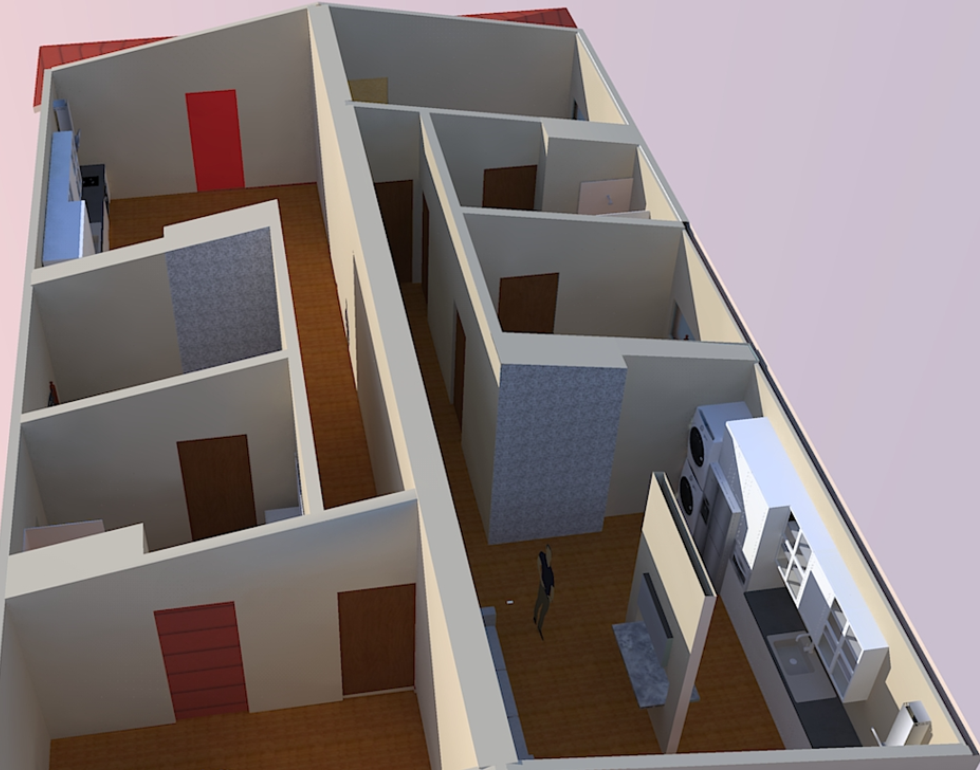 Duplex Kitchen Layout