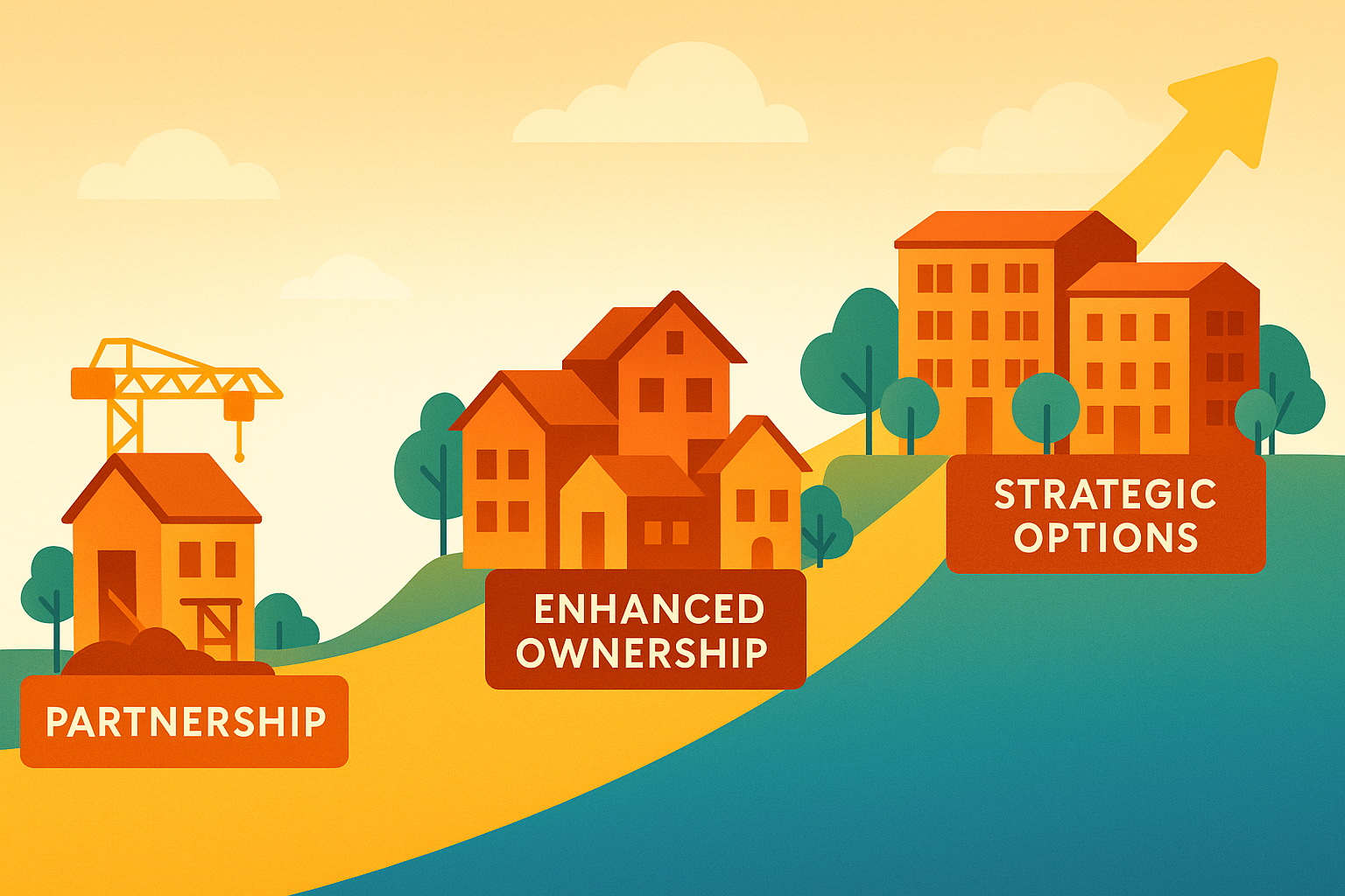 Thriving Community - Upward growth from Partnership to Strategic Options